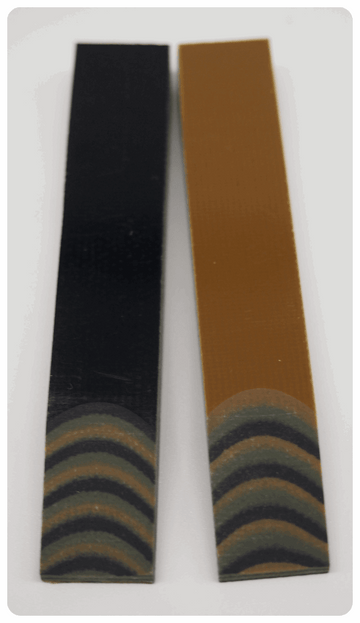 G-10 Dreifärbige Platten 6.5mm - knifematerio.shop 