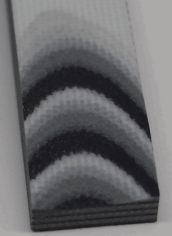 G-10 Dreifärbige Platten 6.5mm - knifematerio.shop 