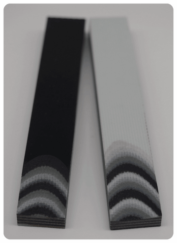 G-10 Dreifarbige Schalenpaare 6.5mm - knifematerio.shop 