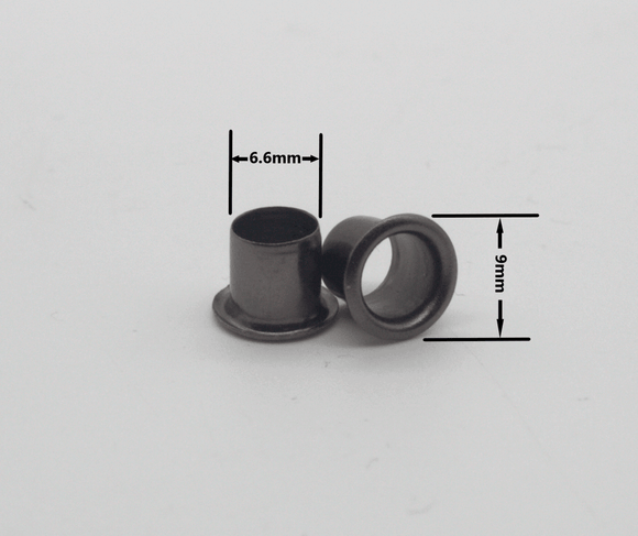 Hohlnieten - gunmetal - knifematerio.shop 