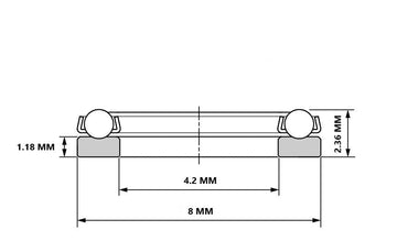 Kugellager mit gehärteter Laufbahnscheibe - knifematerio.shop
