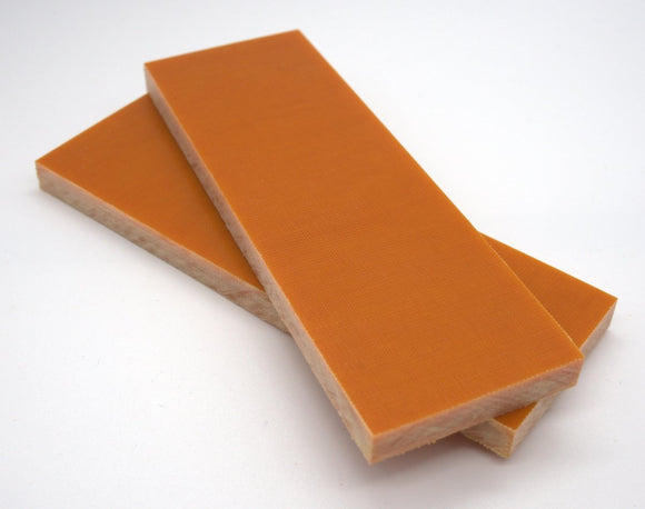 Leinen Micarta - Orangenschale - knifematerio.shop 