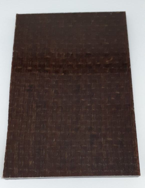 "Milchschokolade" Jute Micarta - knifematerio.shop 
